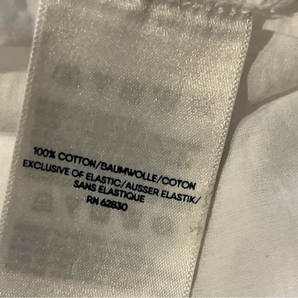 Lands’ End Women’s Dobby Smocked Ruffle Cotton Lined Tiered Dress Pockets2X NWOT - Picture 6 of 9